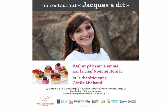 Atelier pâtisserie au "Jacques a dit" avec la chef Noémie Honiat et la diététicienne Cécile Michaud